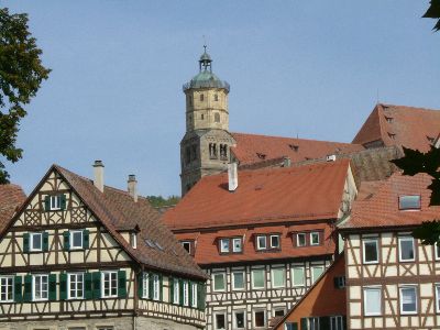 Stadtansicht mit Michaelskirche